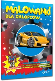 Malowanki z kolorowym wzorem dla chopcw