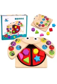 Sorter uk�adanie biedronek drewniane LeanToys