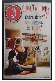 AbCard Kartka okoliczno�ciowa Urodziny 3 ch�opiec