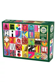 Puzzle 1000 el. Litery i cyfry Cobble Hill