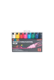 Uni Mitsubishi Pencil Markery PC-8K zestaw 8 szt.