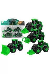 Zestaw pojazd�w farmerskich traktory zielone 4el LeanToys