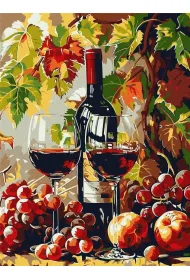 Ideyka Malowanie po numerach - Jesienne wino 30x40cm