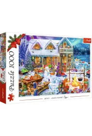 Puzzle 1000 el. XMAS Zimowy czas Trefl