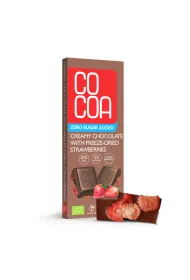 Cocoa Czekolada creamy z truskawkami 40 g Bio
