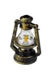 Titanum Lampa naftowa 37x50mm plastikowa miniaturowa z�ota