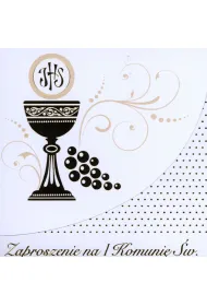 Pol-Mak Kartki Zaproszenie okazjonalne z kopert� 12x12 cm