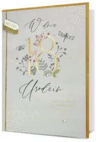 Karnet okazjonalny B6 z kopeprt� 18 Urodziny PAN DRAGON HM200-2627