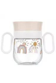 Mepal Kubek dziecicy treningowy do nauki picia Mio Sunshine & Rainbow 108018065245 200 ml