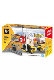 Klocki Blocki MyCity 3w1 62 elem,