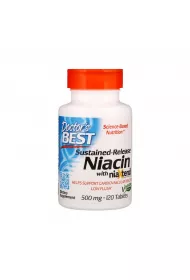 Doctors Best Witamina B3 NiaXtend - Niacyna 500 mg Suplement diety 120 tab.