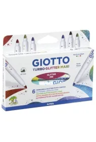 Fila Markery z brokatem - Giotto Turbo Glitter Maxi 6 szt.