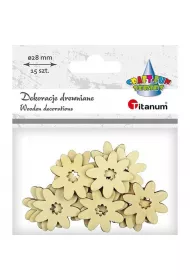 Titanum Drewniane kwiaty 28 mm