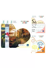Zdobywam �wiat. Karty pracy. Cz�� 1-3 + zeszyt do kaligrafii + zeszyt do matematyki. Poziom 2