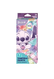 Coolpack, Farby tempera w tubie 12 ml Disney Fashion - Stitch pastel, 12 kol (91965PTR)
