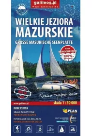 Wielkie Jeziora Mazurskie - mapa syntetyczna