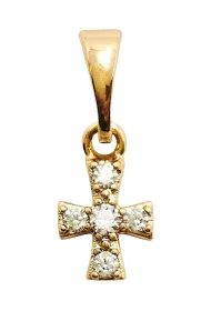 Zawieszka Krzy�yk z Cyrkoniami 10x6mm