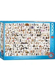 Puzzle 1000 el. �wiat ps�w Eurographics