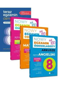 Pakiet: Teraz egzamin �smoklasisty. Matematyka. Repetytorium, Nowy Egzamin �smoklasisty. Arkusze: J�zyk polski, Matematyka, J�zyk angielski