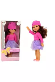 Lalka dziewczynka br�zowe w�osy LeanToys