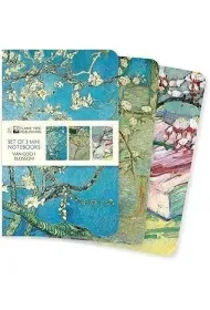 Flame Tree Zestaw 3 notatnik�w MINI Kwiaty Vincent van Gogh