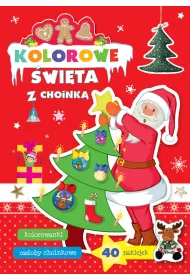 Kolorowe �wi�ta z choink�. 40 naklejek