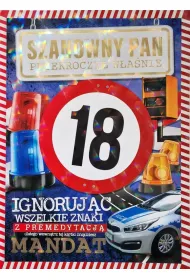 Yeku Karnet Premium Mandat 18 urodziny m�skie (24x33cm)