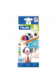 Milan Kredki owkowe trjktne 12 szt.
