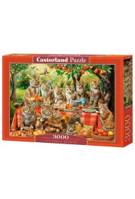 Puzzle 3000 Cat Family Reunion Castorland