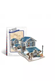 Puzzle 3D 32 el. Domki �wiata Francja hotel Cubic Fun