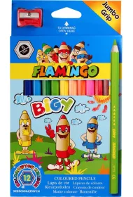 Titanum Kredki o��wkowe Jumbo Flamingo 12 szt.
