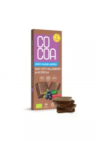 Cocoa Czekolada jagodowa z witamin c z aceroli 40 g Bio