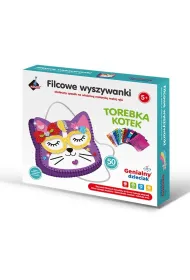 Filcowe wyszywanki - torebka kotek Askato