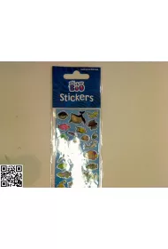 Sticker Boo Naklejki silver rybki