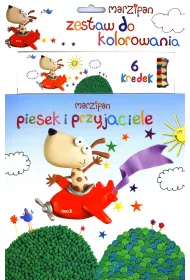Piesek i przyjaciele. Zestaw do kolorowania. Marzipan