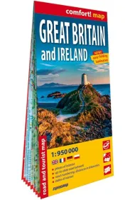 Wielka Brytania i Irlandia Great Britain and Ireland laminowana mapa samochodowo-turystyczna 1:950 000