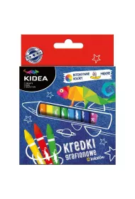 Derform Kredki Grafionowe 12 kolorw