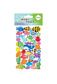Happy Color Naklejki 3D PUFFY-Fishes 10x20cm