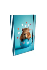 Bee-bee Notes A5 z gumk� Soft Touch Capybara kratka