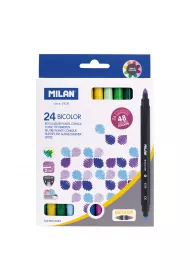 Milan Flamastry dwustronne Bicolor 48 kolor�w