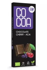 Cocoa Czekolada surowa winia - acai 40 g Bio