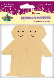 Titanum Dekoracje piankowe postacie cieliste 8 szt.