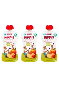 Hipp Mus owocowy Jab�ka-Brzoskwinie-Owoce le�ne po 6. miesi�cu zestaw 3 x 100 g Bio