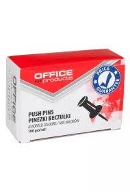 Office Products Pinezki beczu�ki mix kolor�w 100 szt.