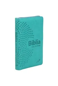Biblia dla Kobiet. Wydanie w etui zapinanym na zamek z�ocona - turkusowa