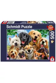 Puzzle 500 el. Psy robi� selfie Schmidt