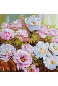 Ideyka Malowanie po numerach - R�norodno�� piwonii 50x50cm