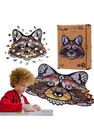 Puzzle drewniane eko 130 el. Weso�y szop pracz A3 Maksik