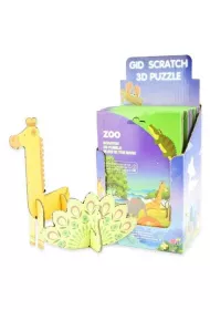 Puzzle 3D zdrapki �wiec�ce w ciemno�ci Safari Robe