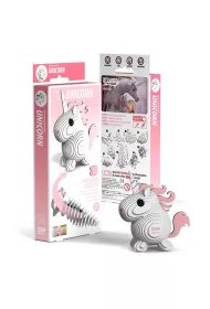 Puzzle Jednoro�ec R�owy Eko Uk�adanka 3D Qelements